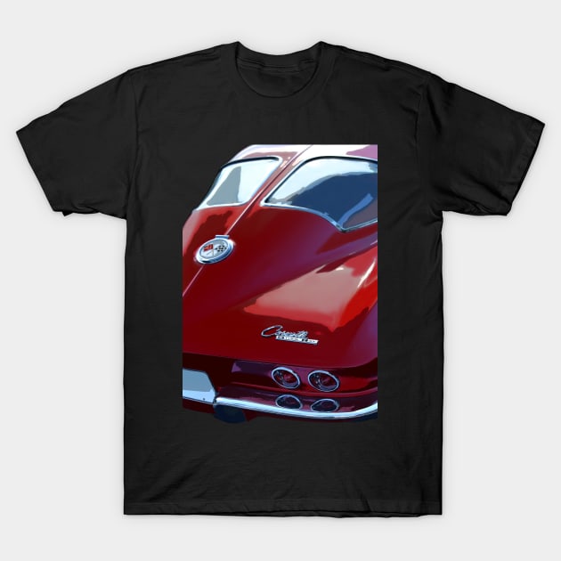 1963 Chevy C2 Corvette Sting Ray - stylized T-Shirt by mal_photography